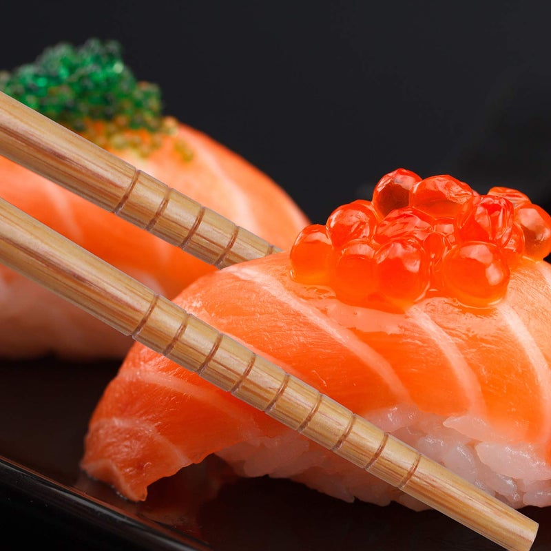 Antner 5 Pairs Bamboo Chopsticks Reusable Japanese Style Chopstick Gift Sets, Classic Natural Bamboo Chop Sticks Dishwasher Safe, 8.8 Inch/22.5cm - Image 3